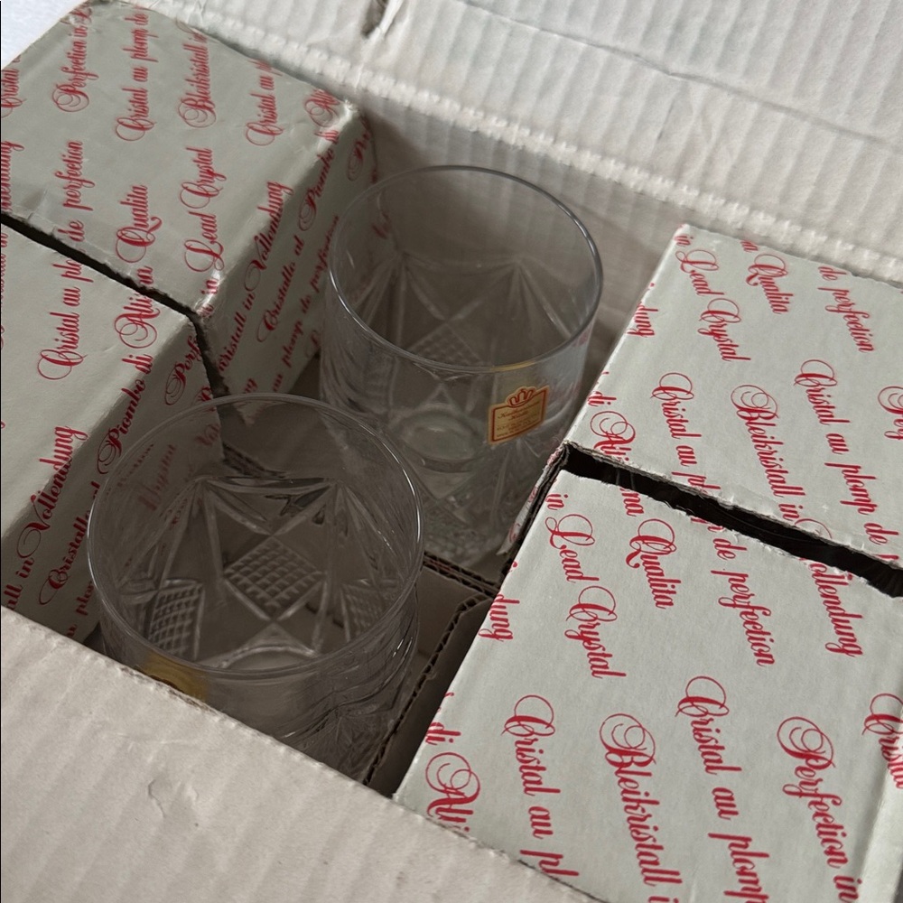 Vintage Hochwertiges Bleikristall Crystal Clear Glass Set made in Germany - Picture 5 of 8